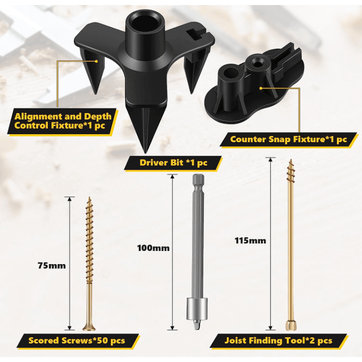 Laad de afbeelding in de Galerij-viewer, Stop Squeak Repair Kit - Fix Creaky Wood and Carpeted Floors - Floor Fix Pro Squeaky Floor Repair