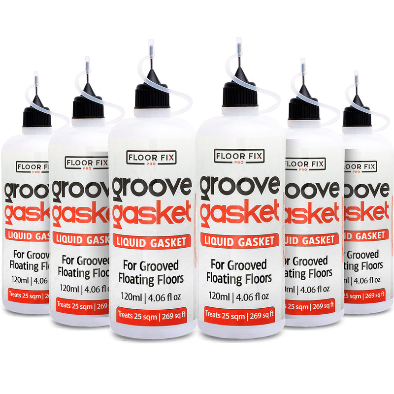 Laad de afbeelding in de Galerij-viewer, Groove Gasket  - Liquid Gasket for Squeaky Click System Floors - Floor Fix Pro Squeaky Floor Repair Products
