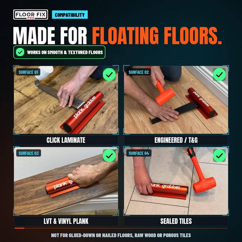 Laad de afbeelding in de Galerij-viewer, Plank Grabber™ kierendichter voor vloeren — inclusief reservezuignap
