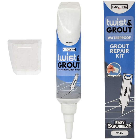 Twist & Grout - Tile Grout Revive And Restore Kit - Floor Fix Pro Loose Tile & Hollow Floor Adhesive