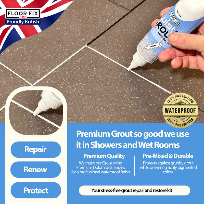 Laad de afbeelding in de Galerij-viewer, Twist &amp; Grout - Tile Grout Revive And Restore Kit - Floor Fix Pro Loose Tile &amp; Hollow Floor Adhesive
