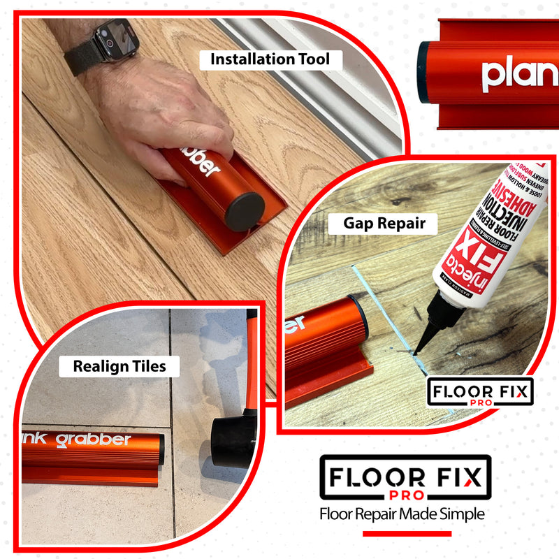 Laad de afbeelding in de Galerij-viewer, Plank Grabber  - Fix Gaps and Move Planks &amp; Tiles With Ease - Floor Fix Pro Flooring Tools
