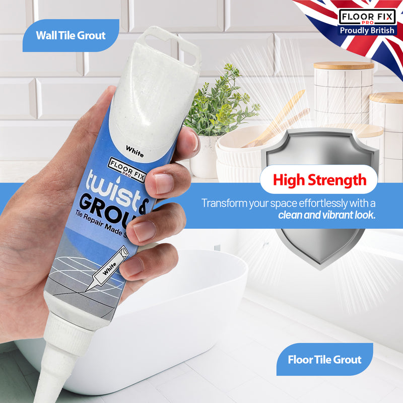 Laad de afbeelding in de Galerij-viewer, Twist &amp; Grout - Tile Grout Revive And Restore Kit - Floor Fix Pro Loose Tile &amp; Hollow Floor Adhesive
